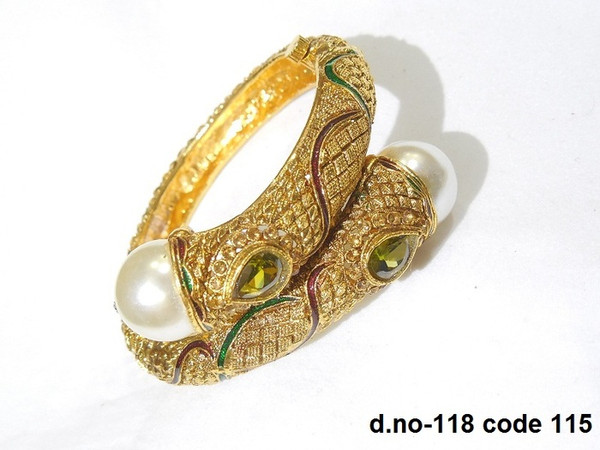 Kada Bangles - Gold D118 (Single)