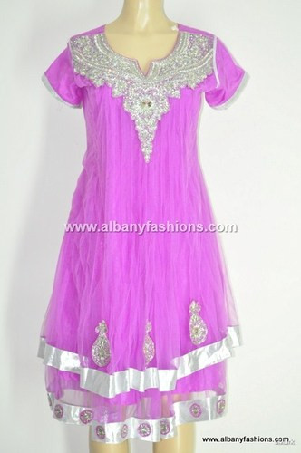 2013-Pink Churidar Salwar Kameez Size 40 Indian_Churidar_10187