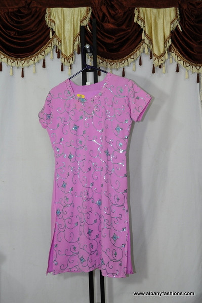 Pink Light chumki Churidar Suit