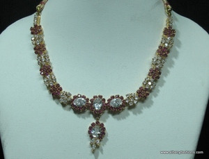 Indian Jewelry - Ruby Red Set