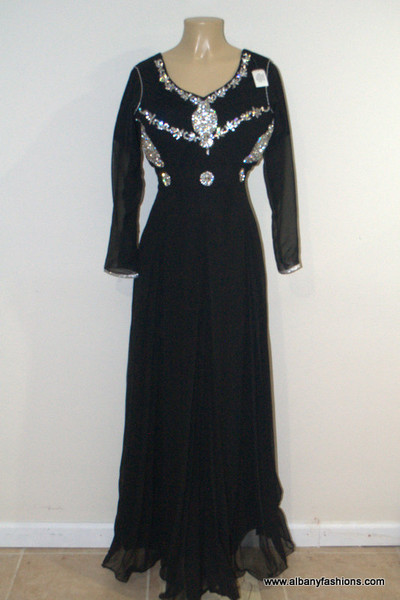 2000 Prom Black Long Dress