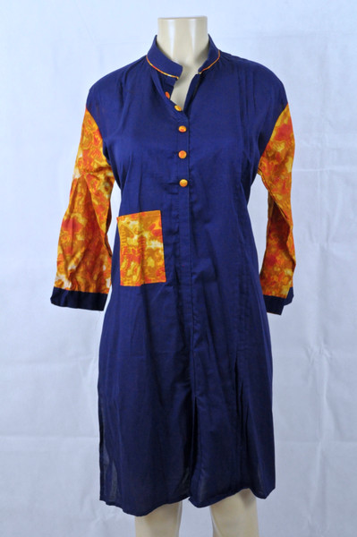 Navy Blue Kurti