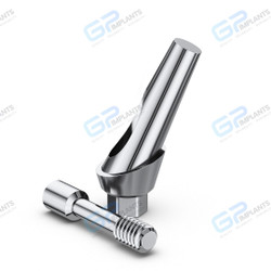 Angulated 25 Degrees Titanium Abutment With Collar Shoulder