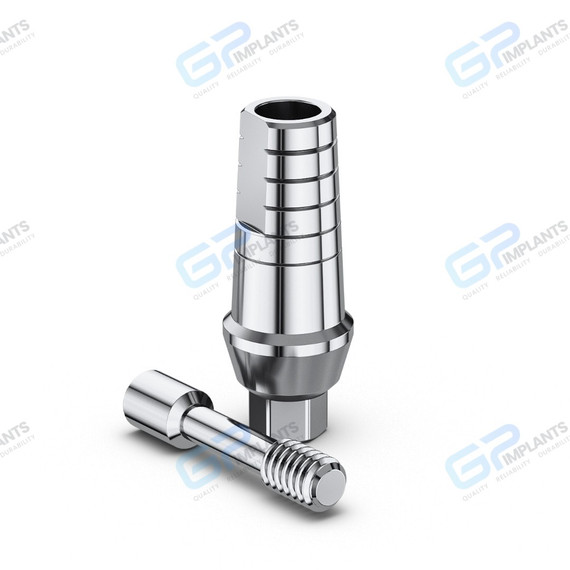 Titanium Straight Abutment with Shoulder Collar