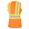 Pioneer V10218 Women's Custom Fit Mesh Back Safety Vest | SafetyWear.com