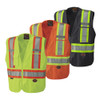 Pioneer V1021 Zip-Up Snap Break Away Safety Vest | SafetyWear.com