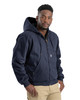 BERNE HJ375 Heartland Washed Duck Hooded Work Jacket | Navy