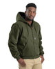 BERNE HJ375 Heartland Washed Duck Hooded Work Jacket | Cedar Green