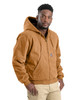 BERNE HJ375 Heartland Washed Duck Hooded Work Jacket | Brown Duck