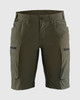 BLAKLADER 7174 Women's Service Shorts With Stretch | Dark Olive Green/ Black