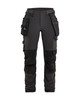 Women's 4-Way Stretch Work Pants Dark navy/Black | DARKGREY/BLACK