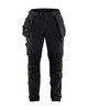 Women's 4-Way Stretch Work Pants Dark navy/Black | BLACK