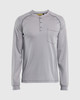 BLAKLADER 3491 FR Light Henley Shirt (9.1cal) | Light Grey