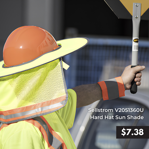 Sun's Out. Hard Hat's On. Meet the Hi-Vis Hard Hat Sun Shade.