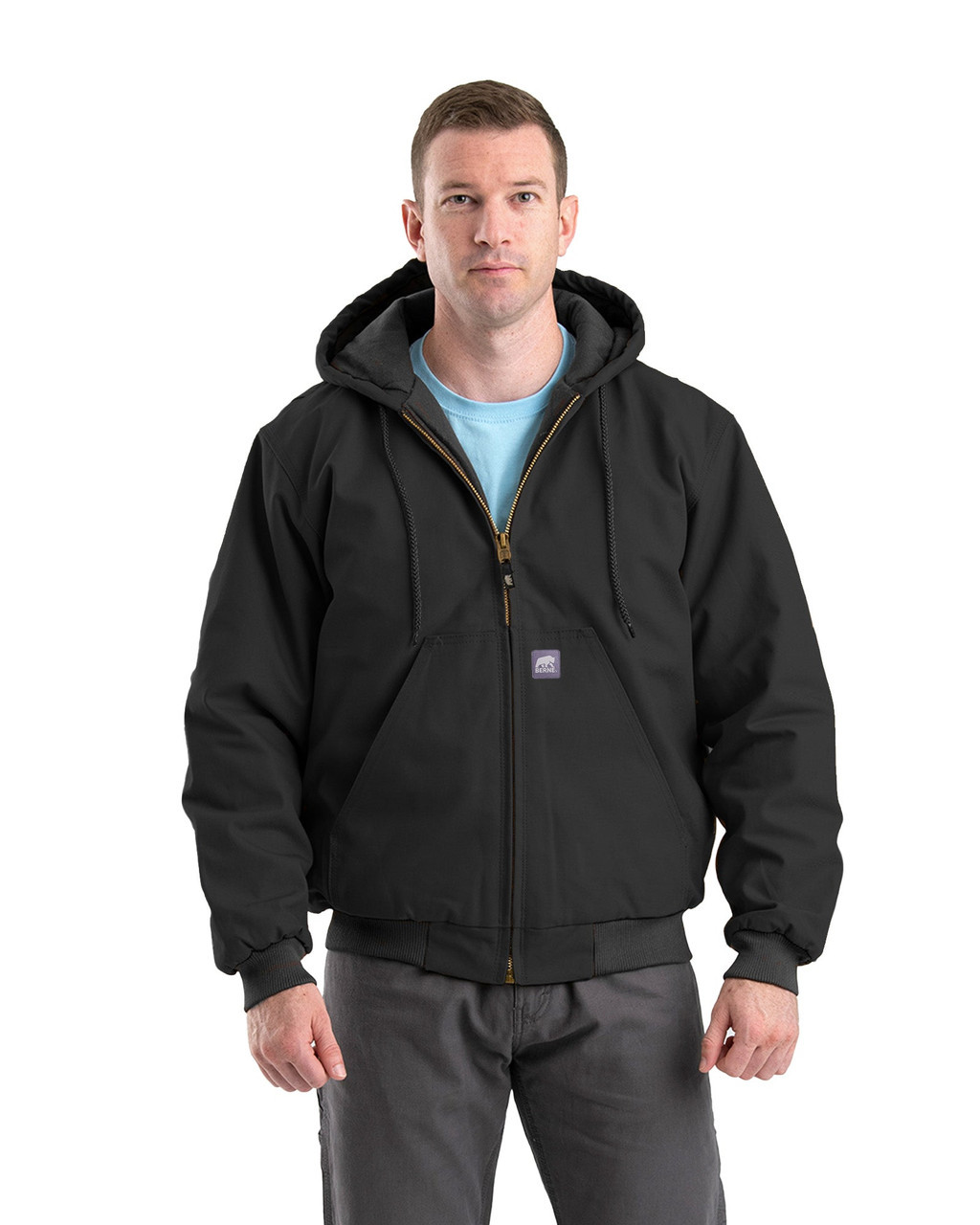 BERNE HJ51 Heritage Duck Hooded Active Jacket | SafetyWear.com