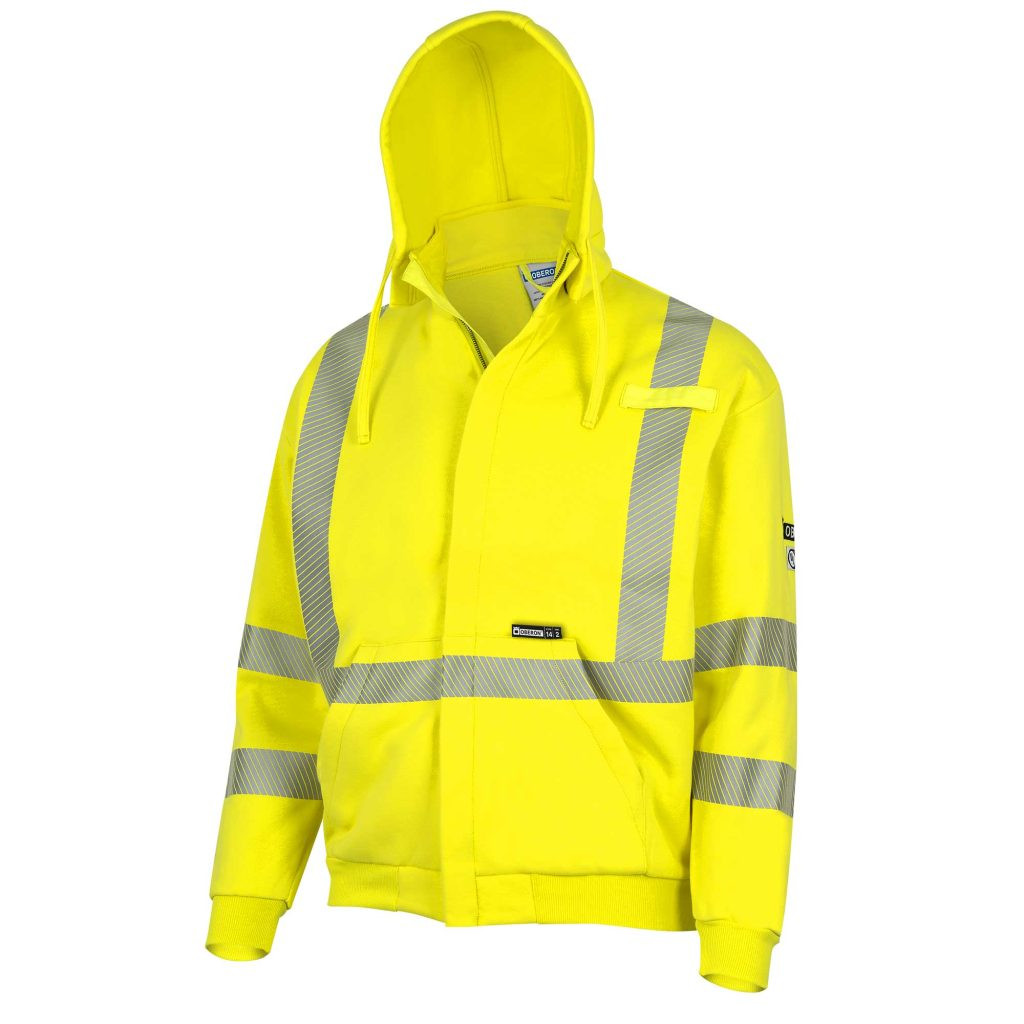 OBERON Flame Resistant Heavyweight 14 Cal Arc-Rated Cotton Zip-Up