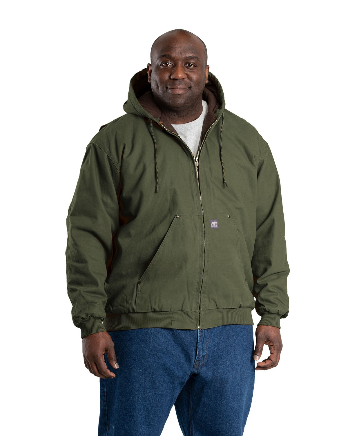 BERNE HJ375 Heartland Washed Duck Hooded Work Jacket | SafetyWear.com