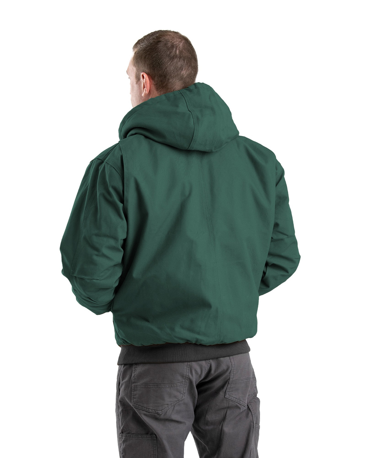 ベイビージャンパー HJ375BB Heartland Washed Duck Hooded Jacket - Bark - Berne Work