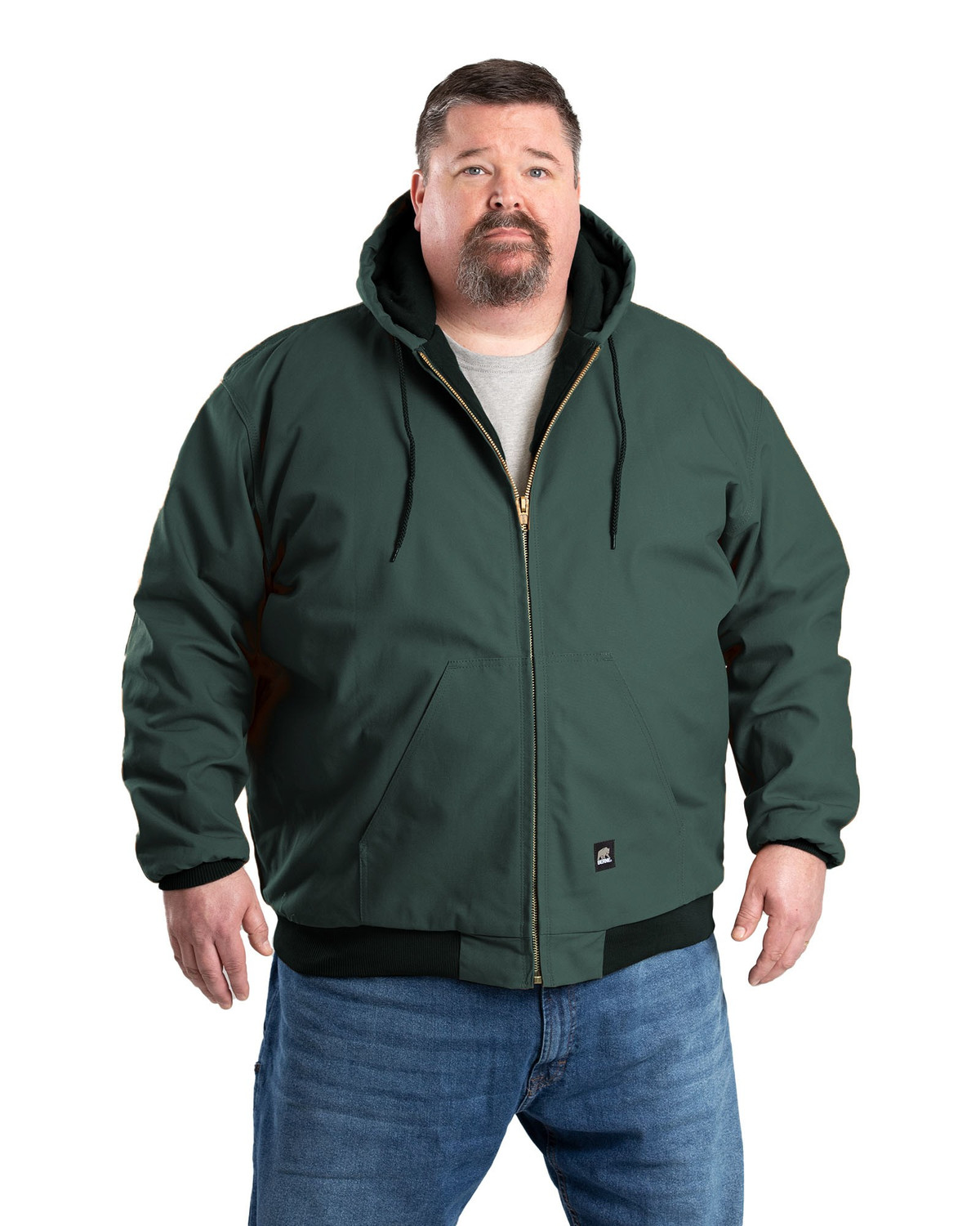 BERNE HJ51 Heritage Duck Hooded Active Jacket | SafetyWear.com