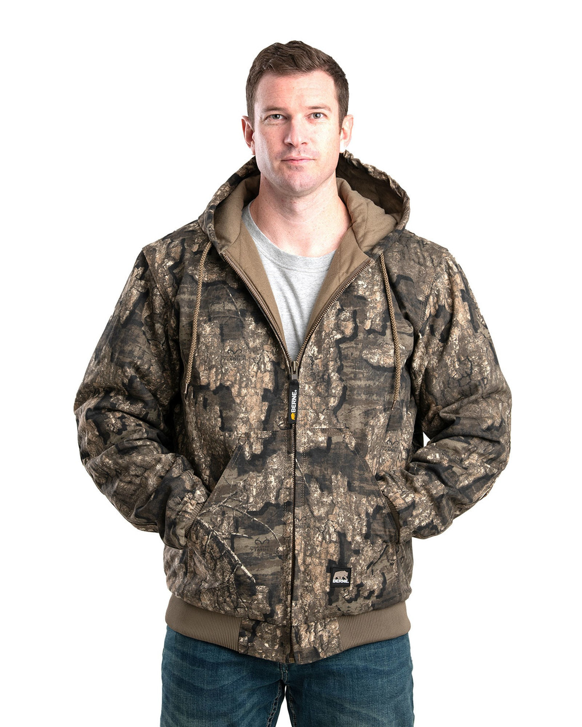 BERNE HJ51 Heritage Duck Hooded Active Jacket | SafetyWear.com