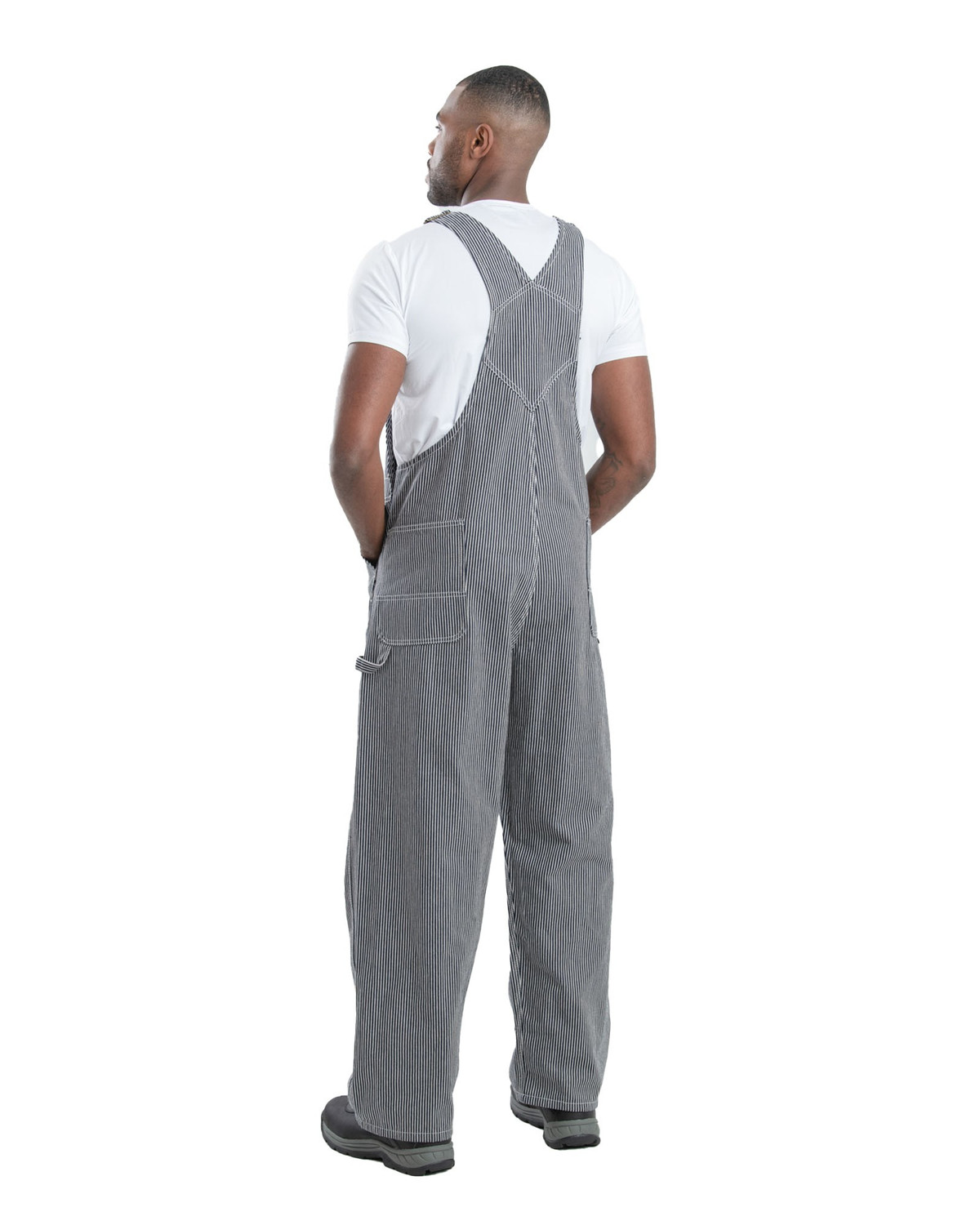 BERNE B1214 Heritage Unlined Hickory Stripe Bib Overall