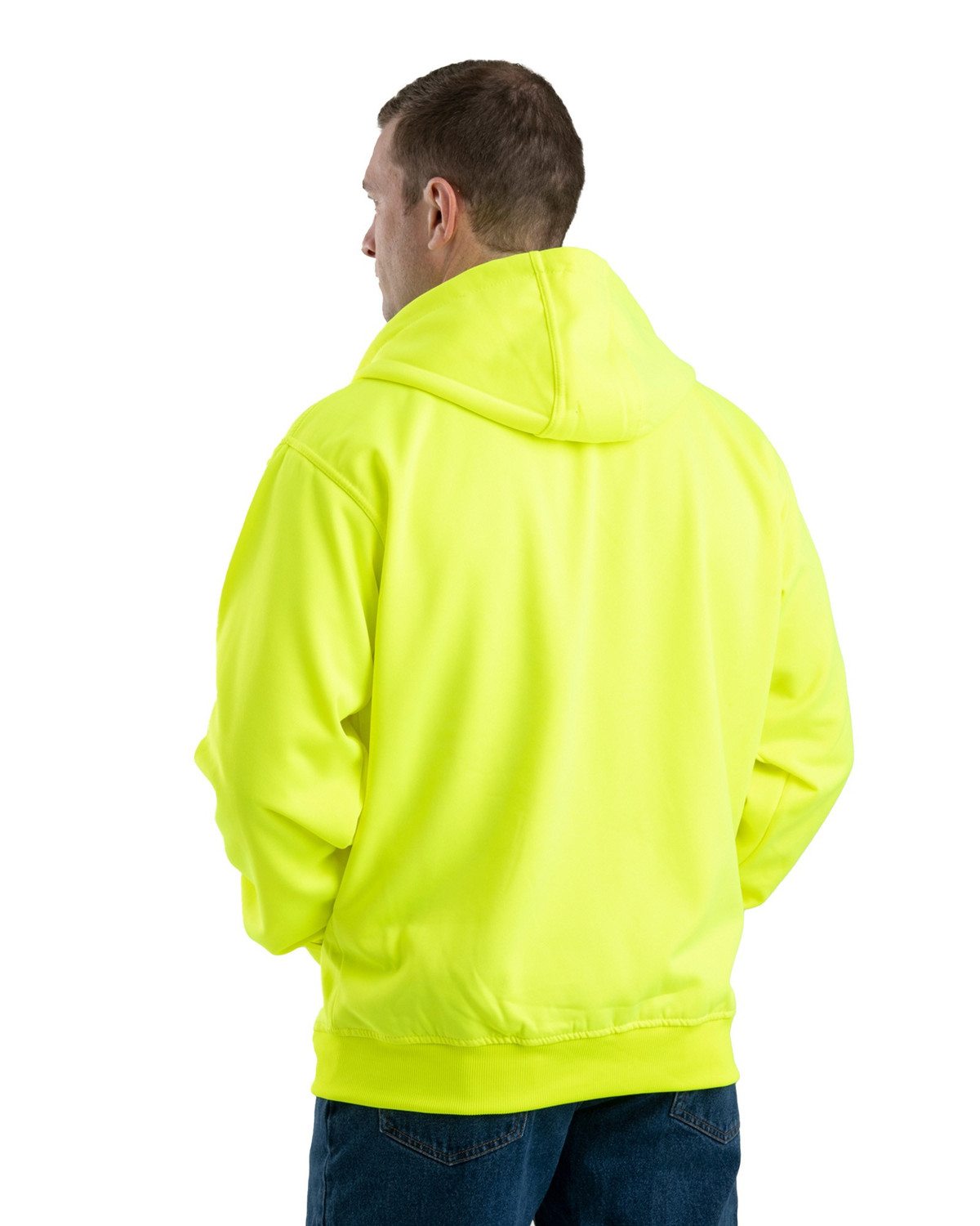 BERNE HVF101 Hi Vis Thermal-Lined Hooded Sweatshirt - Safetywear.com