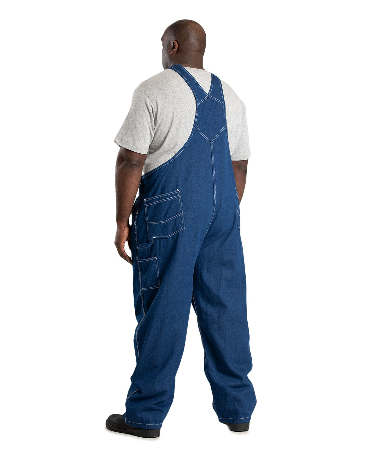 BERNE B913 Vintage Unlined Washed Denim Bib Overall - Safetywear.com