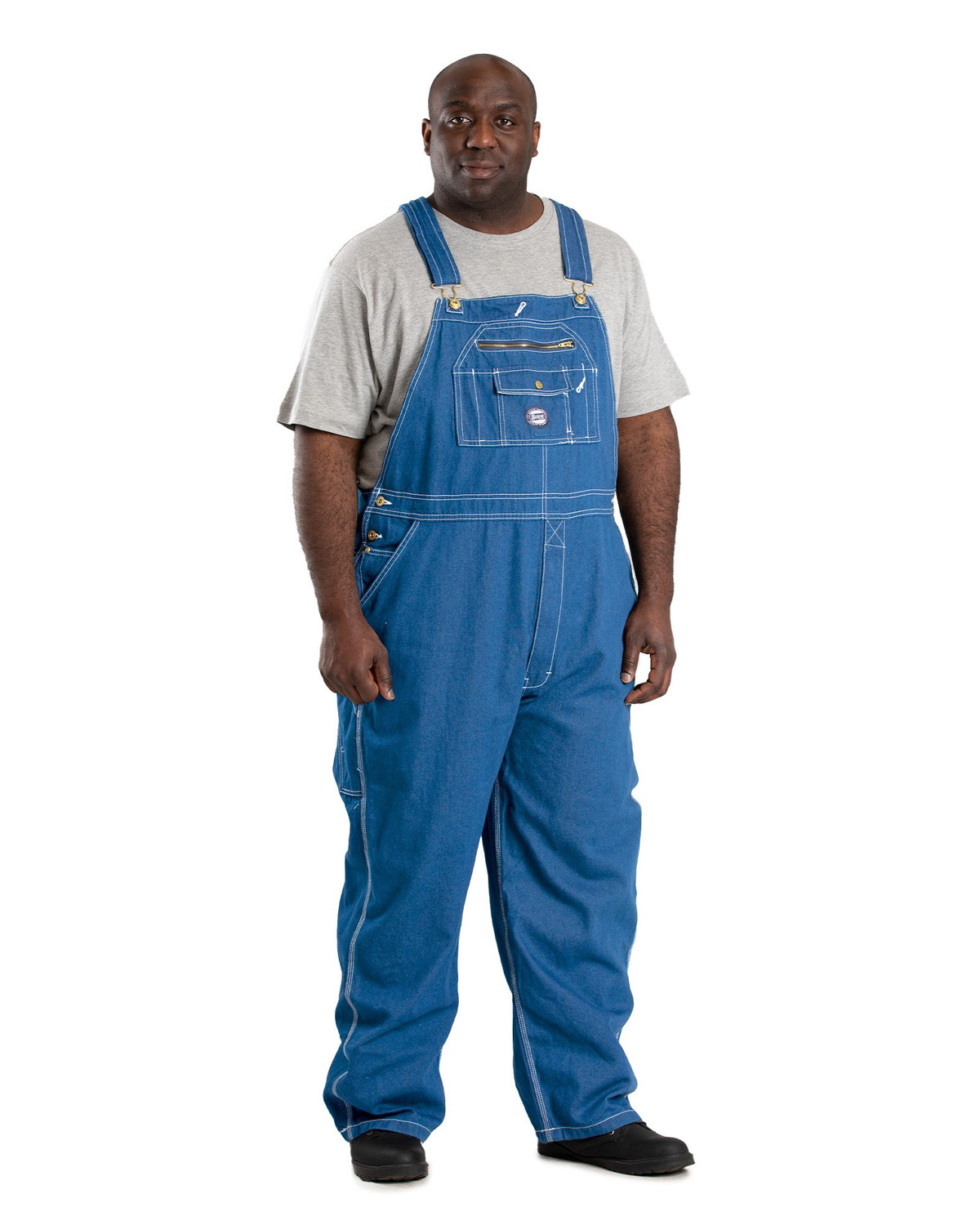 BERNE B913 Vintage Unlined Washed Denim Bib Overall - Safetywear.com