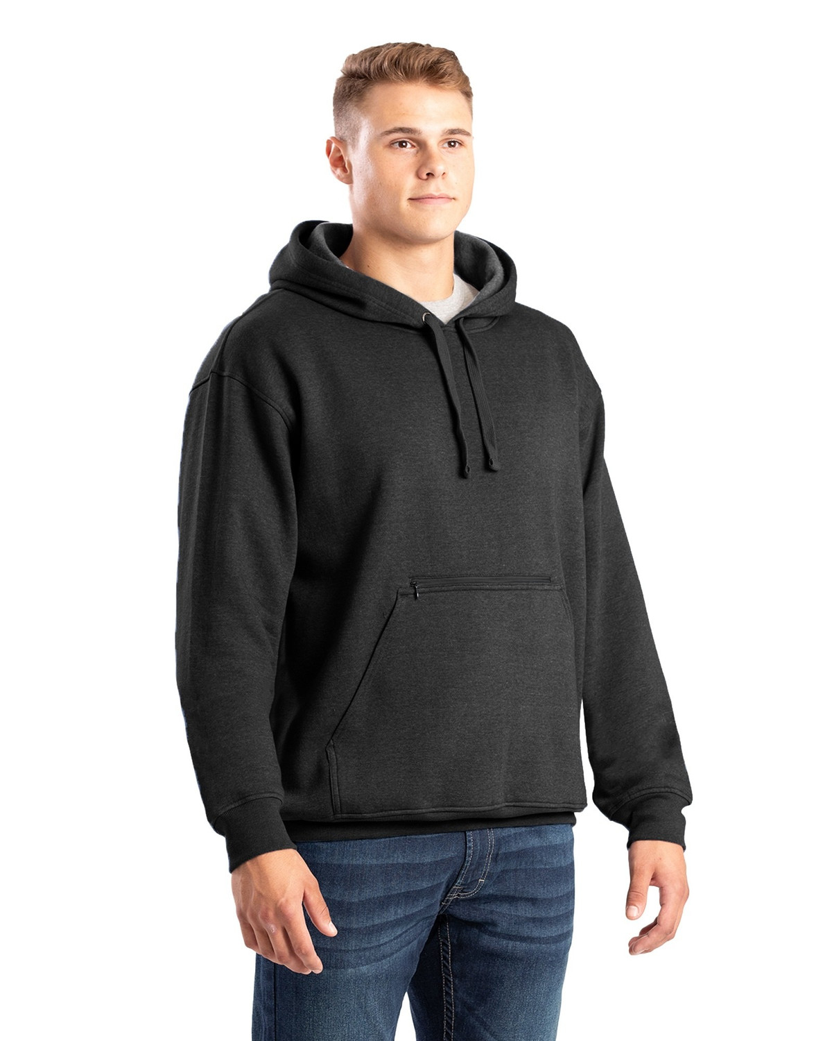 BERNE SP418 Heritage Zippered Pocket Hooded Pullover Sweatshirt