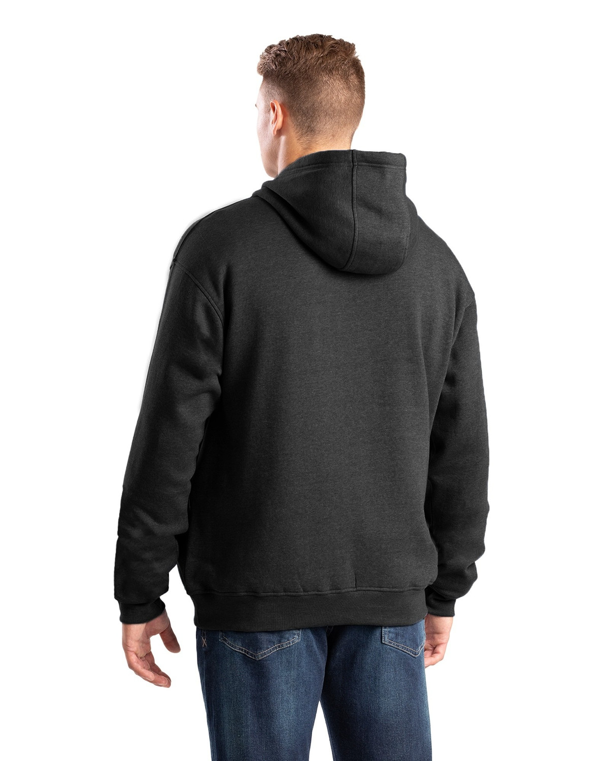 BERNE SP418 Heritage Zippered Pocket Hooded Pullover Sweatshirt