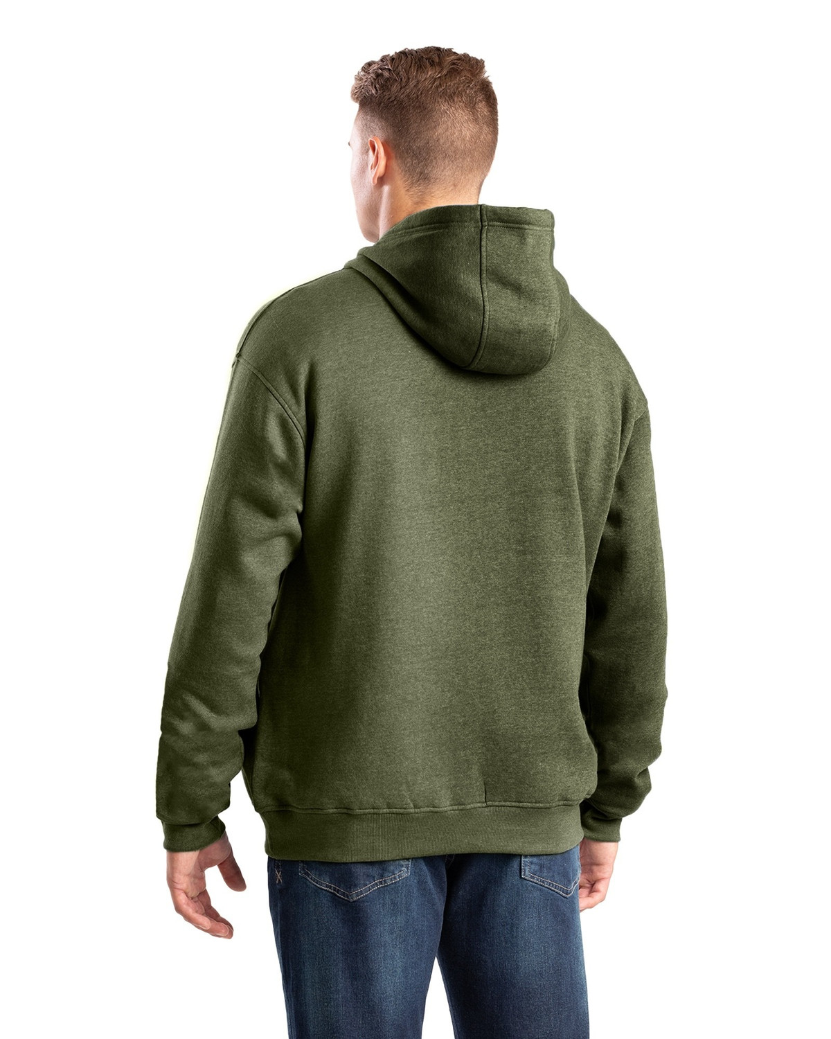 トップス BEEDEN FRONT POCKET JUST FIT PULLOVER BERNE SP418 Heritage Zippered Pocket Hooded Pullover Sweatshirt