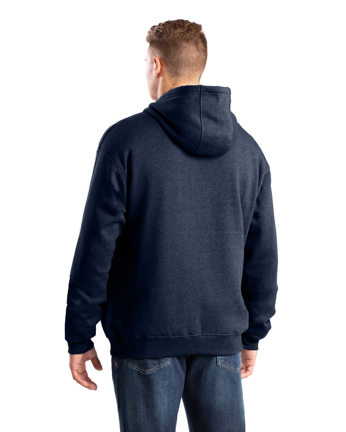 BERNE SP418 Heritage Zippered Pocket Hooded Pullover Sweatshirt