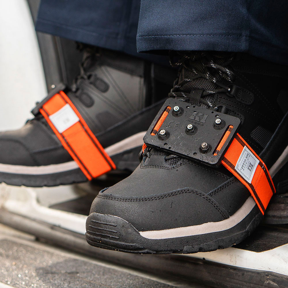 K1 Series V9770250 Mid Sole Low Profile Ice Cleat - Hi-Viz Strap