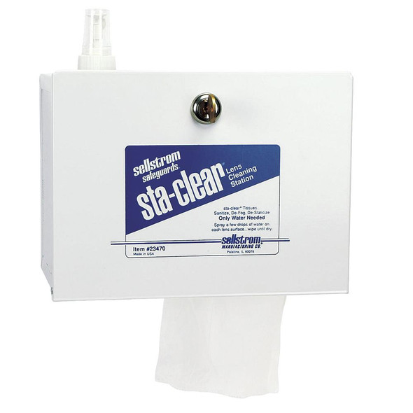 Sellstrom S23470 Sta-Clear Series Metal Lens Cleaning Station | SafetyWear.com