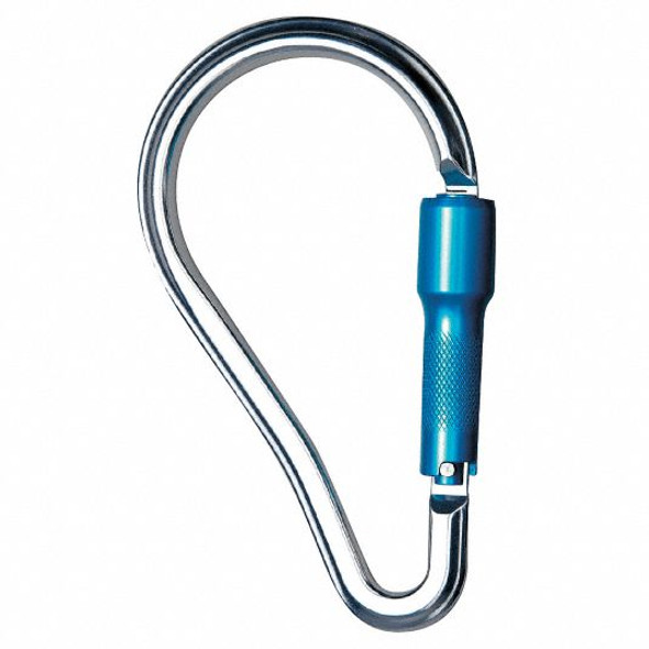 PeakWorks V860135 Aluminum Pear Shape Heavy Duty Twist Lock Carabiner | SafetyWear.com