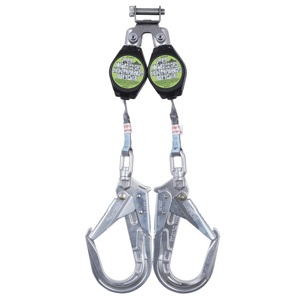 PeakWorks V845526006LE 300 lb Lightweight Twin Leg Dual Compact Self Retracting Lifeline | SafetyWear.com