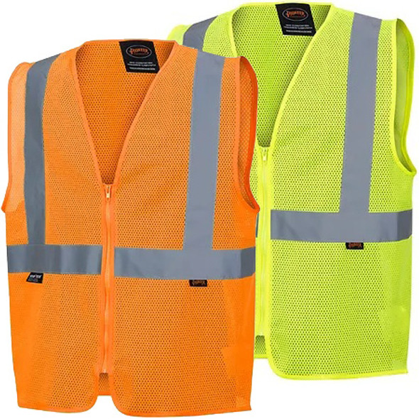 Pioneer 6845U Mesh Safety Vest with NO Pockets | SafetyWear.com