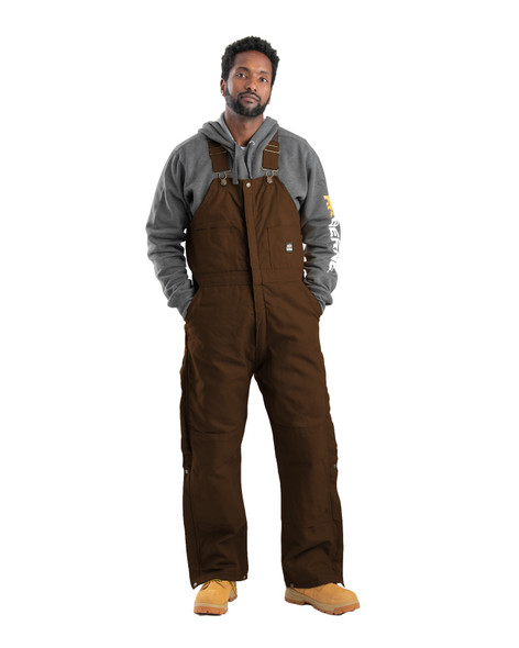 BERNE B377 Heartland Insulated Washed Duck Bib Overall