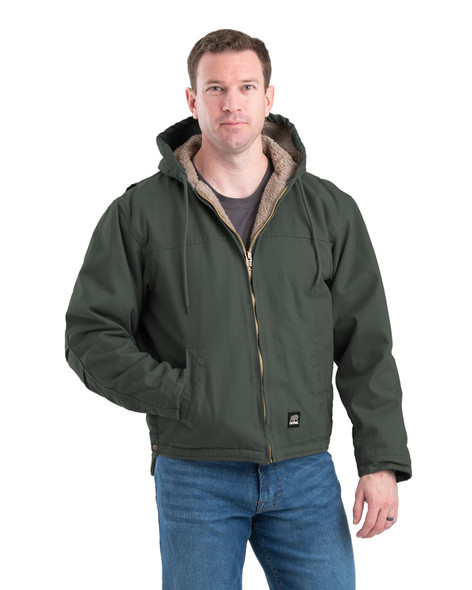 BERNE HJ317 Highland Flex180® Washed Duck Hooded Work Jacket