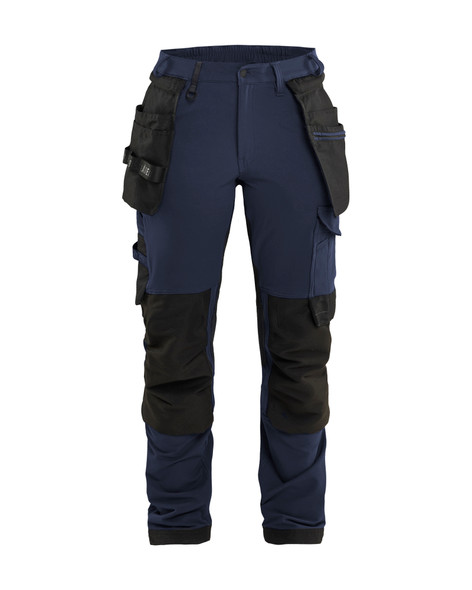 Women's 4-Way Stretch Work Pants Dark navy/Black | DARK NAVY/BLACK