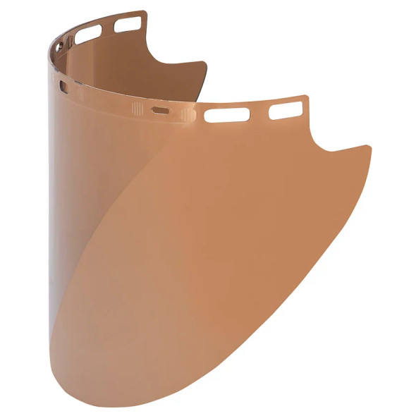 Jackson Safety 29075 F50 Molded Binding Face Shield - Gold | SafetyWear.com