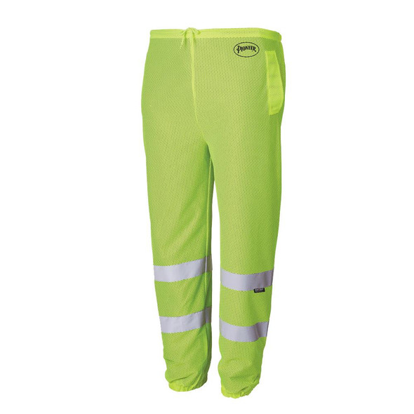 Pioneer V1070760U Mesh Safety Pants - Hi-Vis Yellow/ Green | SafetyWear.com
