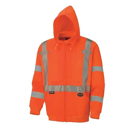 Pioneer Hi-Vis Poly Fleece Hoodie | SafetyWear.com