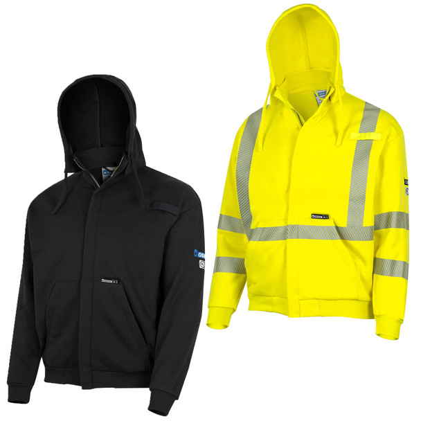 OBERON Flame Resistant Heavyweight 14 Cal Arc-Rated Cotton Zip-Up