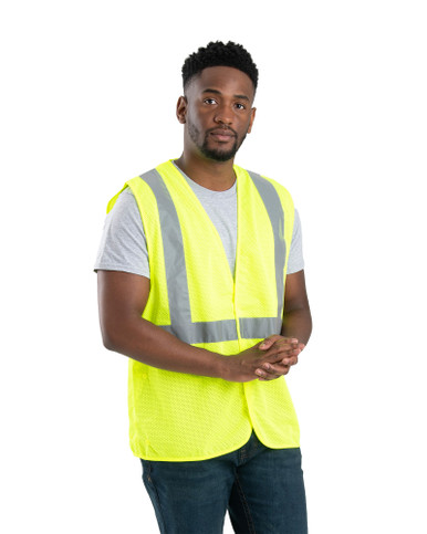 BERNE HVV042 Hi Vis Class 2 Economy Mesh Vest - Safetywear.com