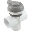 Waterway Plastics 2" Notched Top Access Div Valve, Gray - 600-3067