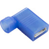 Generic Right Angle Female Disc., Blue 16-14Awg .250" Tab (Pkg 25) -