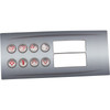 Hydro-Quip Ht-2 Label, Lg Rectangle, 8-Button - 80-0211