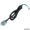 Hydro-Quip Cord,Circ.Pump,Molded/Lit,48" (Blue) - 30-0210-48