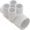 Waterway Plastics Manifold 1.5"S/1.5"Spg (4)3/4"S Ports - 672-4190